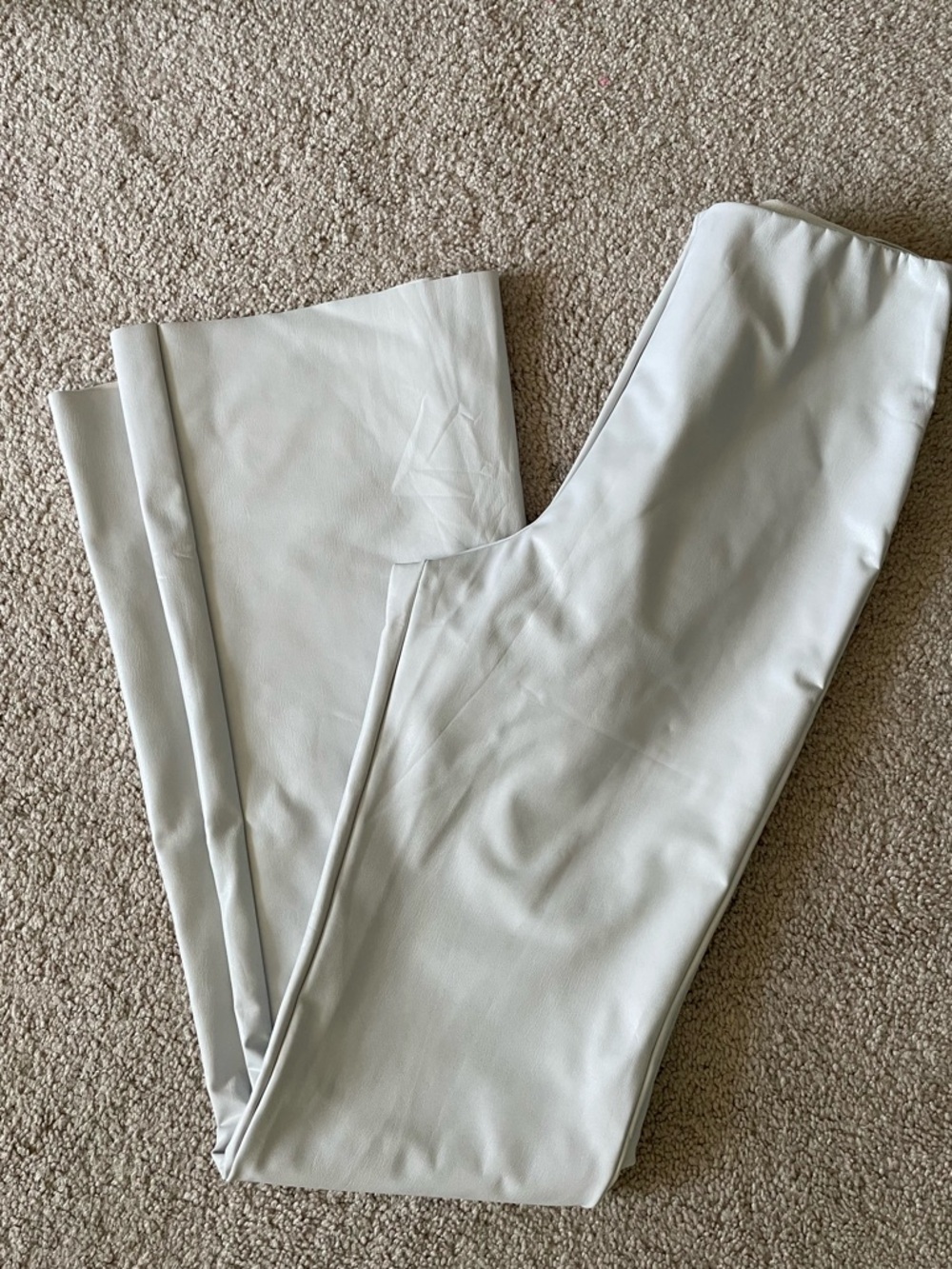 Forever 21 White Faux Leather Pants